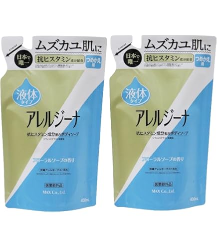 Amazon | マックス アレルジーナ 抗ヒスタミン成分配合泡ボディソープ